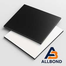 Weiß/Schwarz Aluverbundplatte