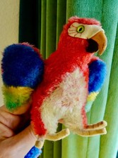 Steiff Papagei, mit Knopf