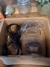 Vintage Wählscheibentelefon senf-gelb  ocker / Deutsche Post 1970er Jahre in OVP