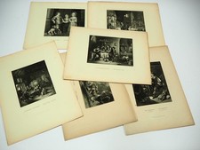 6x Kupferstich Dresdener