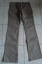 Hose Damen hellbraun, Fishbone