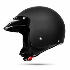 Retro Motorradhelm 031 Schwarz