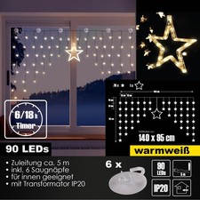 90er LED Stern Lichtervorhang