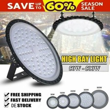 50W-500W UFO LED Hallenleuchte Industrie Hallenfluter Werkstattbeleuchtung A+
