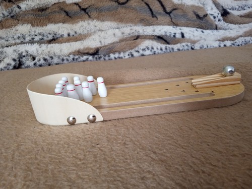 Mini bowling set aus holz - mini-bowling-set,