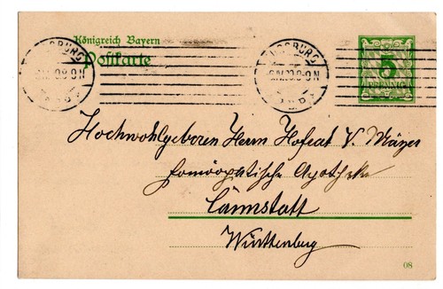 Postkarte königreich bayern - postkarte,