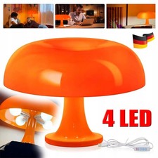 Pilzlampe Minimalistisch Mushroom Lampe Retro Designer Vintage Tisch mit 4LED