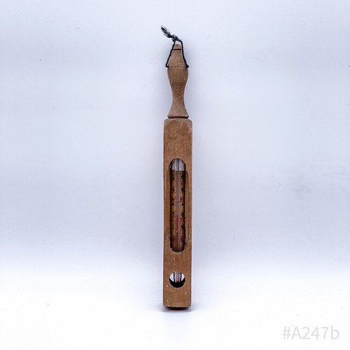 Vintage holzthermometer analog - vintage,