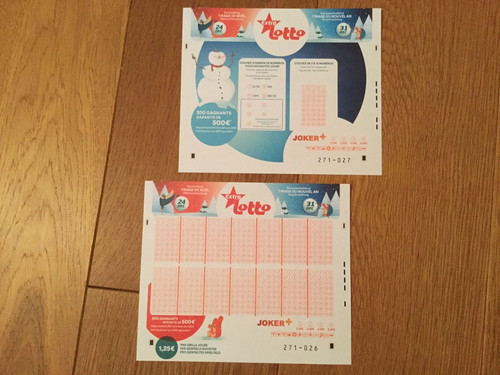 Lotto schein aus belgien - schein,