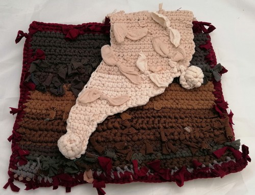 Häkel tasche bunt - häkel, strumpfhose