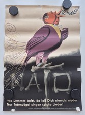 Plakat Leo Haas "Wo Lemmer balzt" NATO Propaganda 1958 Original DDR A3