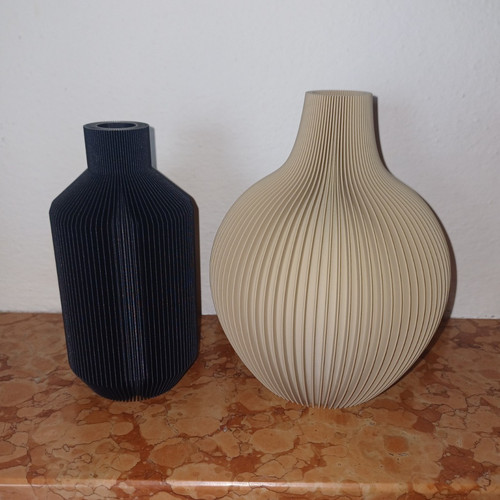 2er set vasen geriffelt - 2er-set,