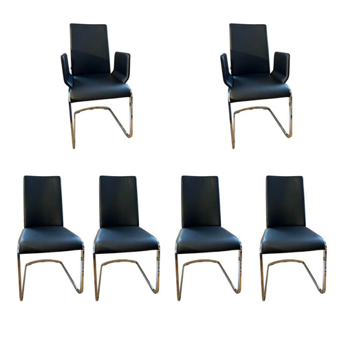 Team 6er set stuhl leder - team,