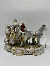 Antike Pferdekutsche aus Porzellan Graefenthal J.20.
