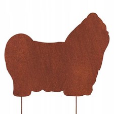 Shih Tzu Hund Figur corten