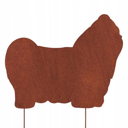 Shih tzu hund figur corten - tzu,
