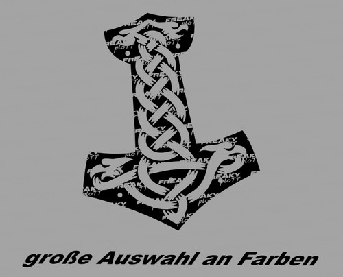 Thor hammer aufkleber - thor,