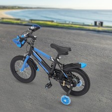 14 Zoll Kinderfahrrad Kids Bike Kinder Fahrrad mit Stützräder und Wasserflasche