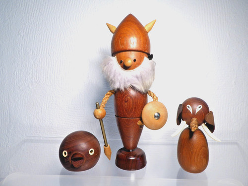 80er teak holz - j.,