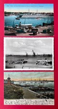 3 x AK KIEL 1902/53 Hafen mit