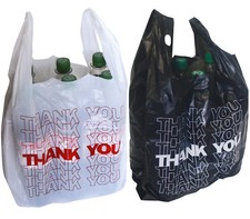 Thank You Stabile Tragetaschen Tüten Taschen Tüte Beutel Plastik Markt/Kiosk