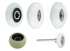 Abgerundete Kunststoff-Rollen mit Kugellager Polyamid Ø26 Ø30 Ø46 Ø50 Ø56 mm