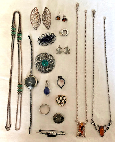 Konvolut silberschmuck - konvolut,