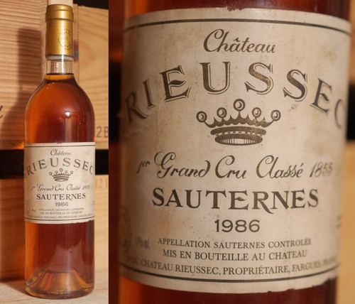 1986er chateau rieussec - chateau,