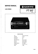 Service Manual-Anleitung für Sanyo FT 817