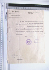 Urkunde Patent zum Oberförster Fuhr in Königsforst Versetzung 1926 BS3