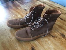 VERA PELLE Superga Damen-Stiefeletten Schnürschuh - Größe 40, braun