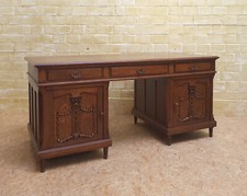 ANTIK! doppelter Schreibtisch Jugendstil um 1900 Eiche