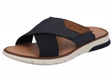 Rieker Herren Pantolette Blau