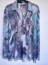 Collection Chalice Modern leichte Damen Bluse knitterfrei Größe 42/44 Mehrfarb.
