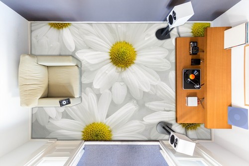 Weiße blumen m5600 - 3d,