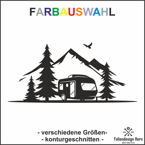 Aufkleber wohnwagen camper - aufkleber,