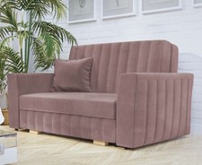 Sofa Vemdalen Glam II Zweisitzer Couch Schlaffunktion und Bettkasten Wohnzimmer