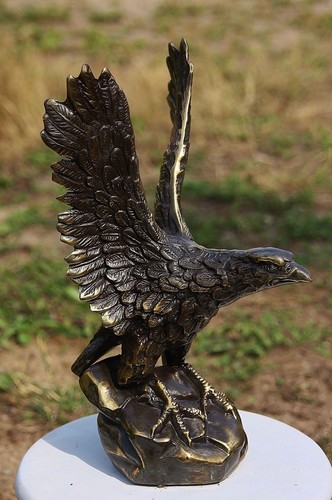 Bronzefigur adler vogel - bronzefigur,
