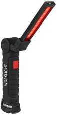 EUFAB COB/LED Akku Arbeitsleuchte, 360 Grad ausklappbar, 400 Im, USB Anschluss 