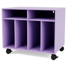 SPIN I Schallplatten Aufbewahrung - Violett - Rollcontainer LP - Vinyl - Montana