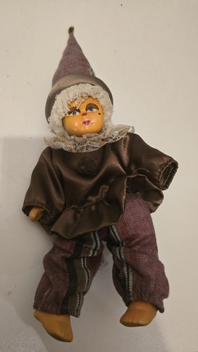 Vintage porzellan clown - porzellan-clown, puppe