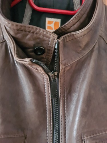 Herren leder jacke braun - herren,