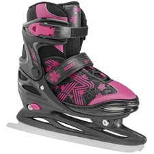 Roces Jokey Ice 3.0 Kinder-Schlittschuhe Eislaufschuhe Mitwachsend Schwarz/Pink
