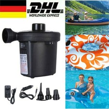 Elektropumpe Elektrische Luftpumpe 2 in 1 Gebläsepumpe FÜR Schlauchboot Matratze