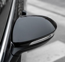 2x Spiegelkappen Mit Spurassist Glanz Schwarz Für VW Golf 8 VIII 2020 2021-2023