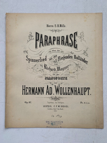 Noten wollenhaupt opus 67 - wollenhaupt.,