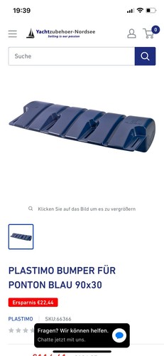 Plastimo stegfender blau - plastimo,