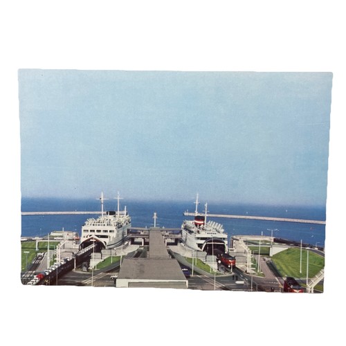 Postkarte fehmarn fährbahnhof - postkarte,