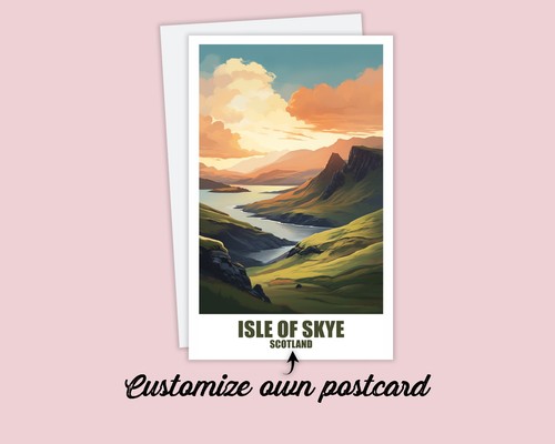 Isle skye postkarte - of,