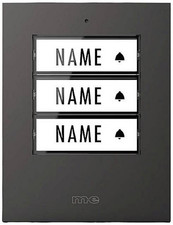 m-e modern-electronics 41307 Funkklingel Tür Sender beleuchtet mit Namensschild